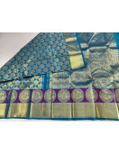 ARNI SILK HALF FINE ZARI SAREE WITH BLOUSE