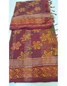MANAMEDU BLOCK PRINTED SAREES WITH BLOUSE