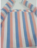 BEDSHEET STRIPE 90X108 2 PILLOW COVER