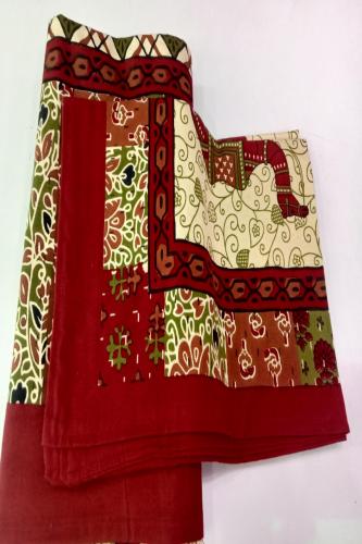 BEDSHEET JAIPUR PRINTED 72X100 2 PILLOW COVER