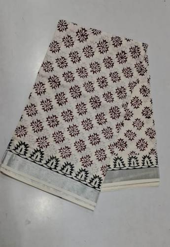 PL Saree Kerala Hand Block Printing