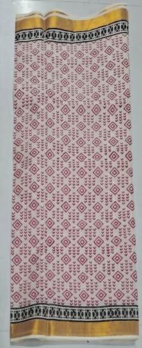 PL Saree Kerala Hand Block Printing