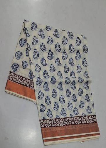 PL Saree Kerala Hand Block Printing
