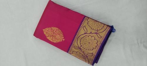 ARNI SILK HALF FINE ZARI SAREE WITH BLOUSE