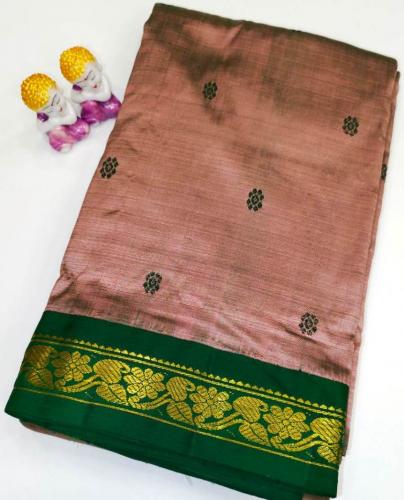 ARNI SILK HALF FINE ZARI SAREE WITH BLOUSE