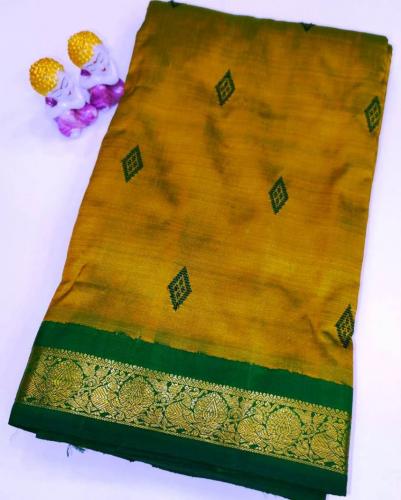 ARNI SILK HALF FINE ZARI SAREE WITH BLOUSE