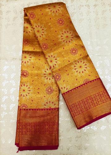 ARNI SILK HALF FINE ZARI SAREE WITH BLOUSE