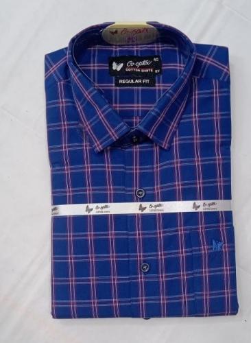 PL COTTON STRIPE CHECK SHIRTS 40 FS