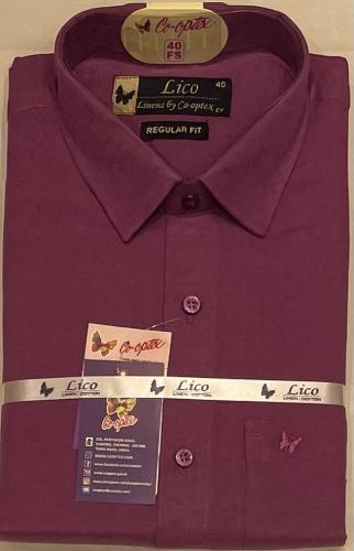 PL COTTON XLINEN DYED READYMADE SHIRT 40 FS