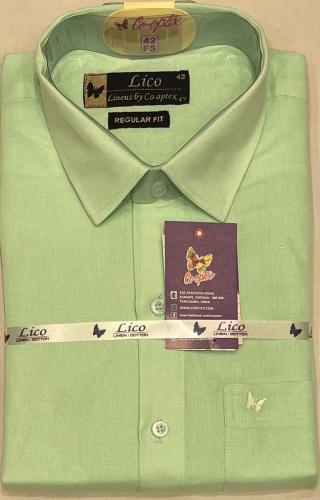 PL COTTONX LINEN DYED READYMADE SHIRT 42 FS