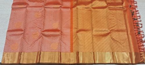 ARNI SILK HALF FINE ZARI SAREE WITH BLOUSE