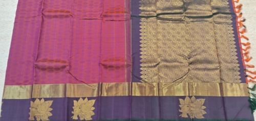 ARNI SILK HALF FINE ZARI SAREE WITH BLOUSE