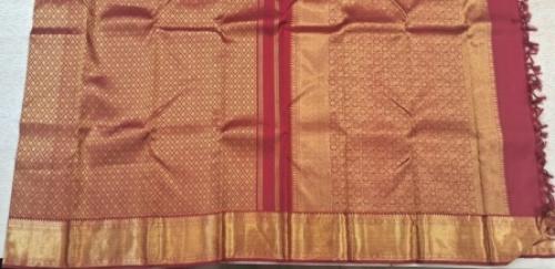 ARNI SILK HALF FINE ZARI SAREE WITH BLOUSE