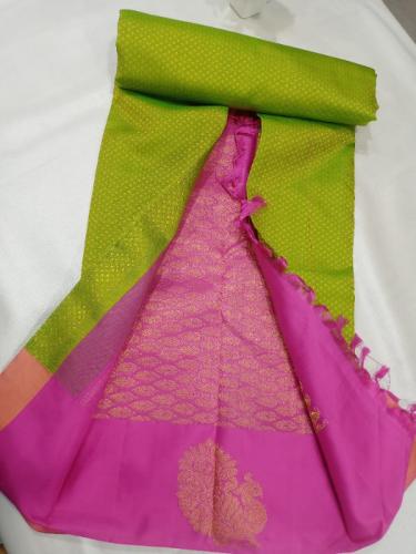 ARNI SILK HALF FINE ZARI SAREE WITH BLOUSE