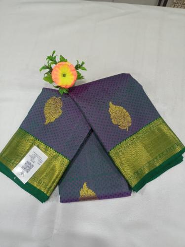 ARNI SILK HALF FINE ZARI SAREE WITH BLOUSE