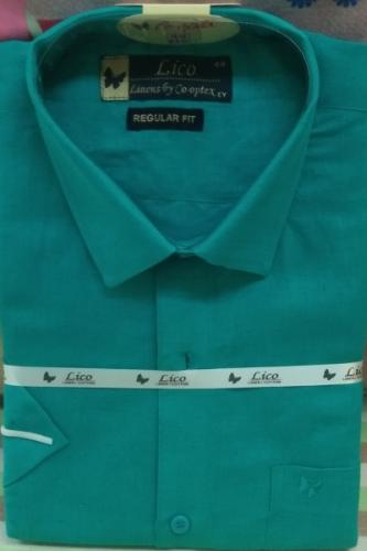 PL COTTON XLINEN DYED READYMADE SHIRT 44 HS