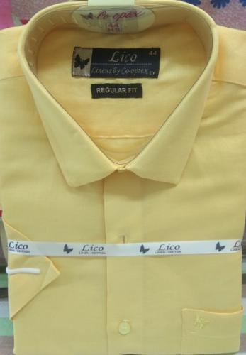 PL COTTON XLINEN DYED READYMADE SHIRT 44 HS