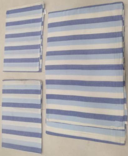 BEDSHEET STRIPE 90X108 2 PILLOW COVER