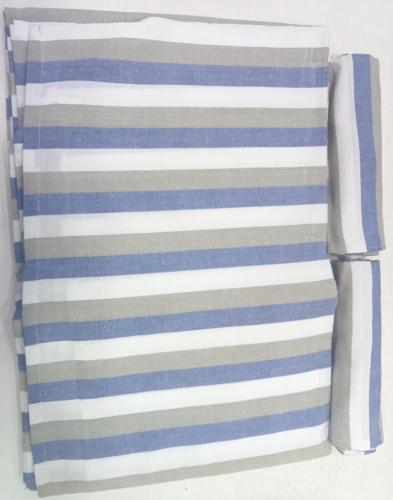 BEDSHEET STRIPE 90X108 2 PILLOW COVER