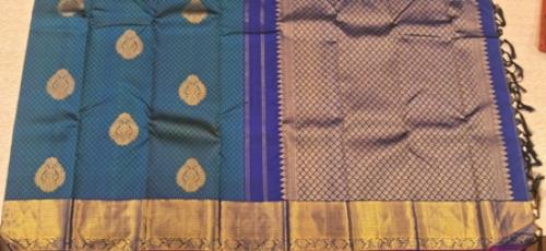 ARNI SILK HALF FINE ZARI SAREE WITH BLOUSE