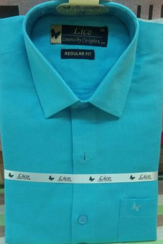 PL COTTON XLINEN DYED READYMADE SHIRT 38 FS