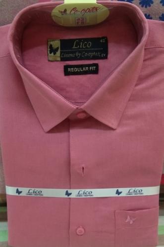 PL COTTONX LINEN DYED READYMADE SHIRT 42 FS