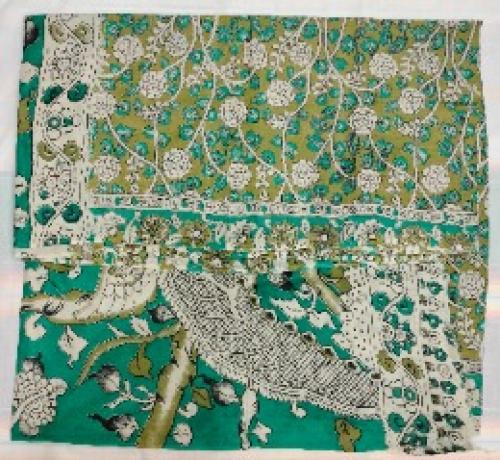 KALAMKARI PRINTED COTTON SAREE