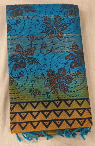 MANAMEDU BLOCK PRINTED SAREES WITH BLOUSE