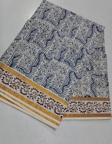 PL Saree Kerala Hand Block Printing