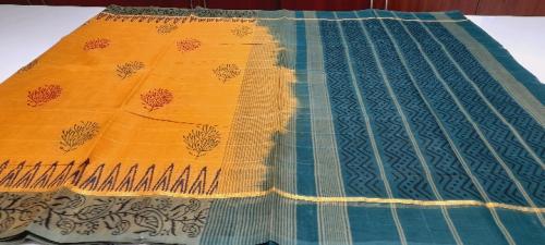 SALEM BLOCK PRINT COTTON SAREES