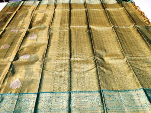 ARNI SILK HALF FINE ZARI SAREE WITH BLOUSE