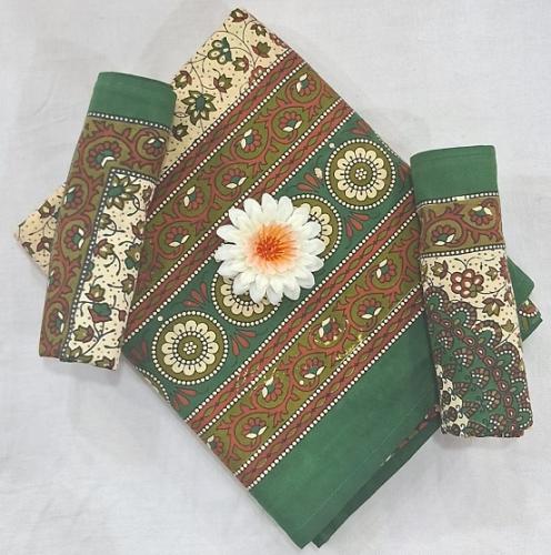 BEDSHEET JAIPUR PRINTED 72X100 2 PILLOW COVER
