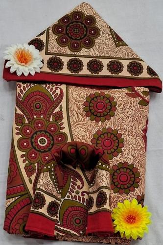 BEDSHEET JAIPUR PRINTED 90X108 2 PILLOW COVER