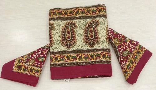 BEDSHEET JAIPUR PRINTED 90X108 2 PILLOW COVER