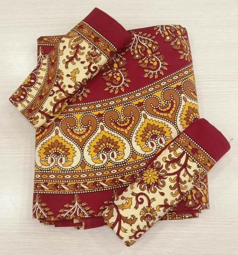 BEDSHEET JAIPUR PRINTED 90X108 2 PILLOW COVER