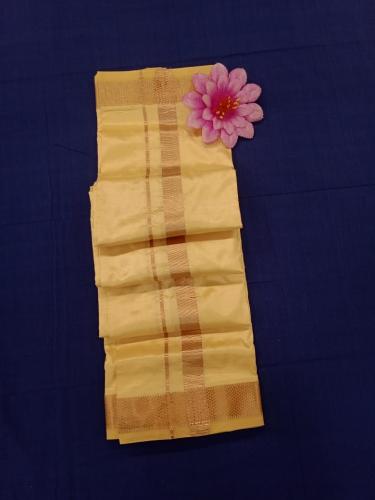 PURE SILK AND HF ZARI DHOTHY