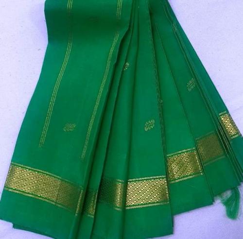 THIRUBHUVANAM PURE ZARI SILK SAREE 550MTS