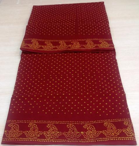 PL COTTON SAREES WITH WAX DOT PRINT DESIGNS