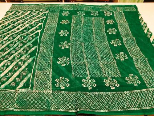 PL COTTON SAREES WITH SOLID WAX CRACK DESIGNS