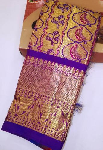 THIRUBHUVANAM HF ZARI SILK SAREE WITH BLOUSE