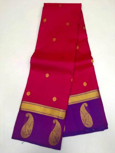 ARNI SILK HALF FINE ZARI SAREE WITH BLOUSE