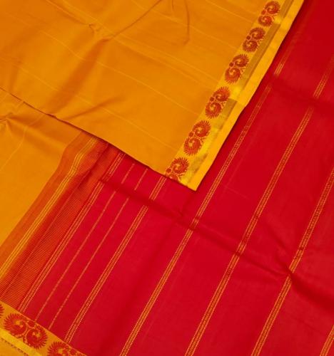 ARNI SILK HALF FINE ZARI SAREE WITH BLOUSE