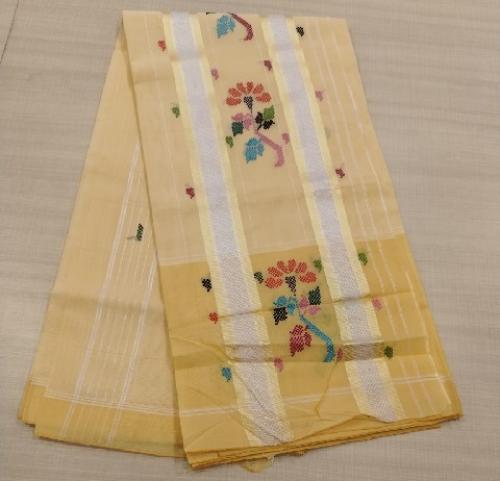 SAREES TIRUNELVELI RAYONxCOTTON Mix CHEDI BUTTA 550 cms SLNC