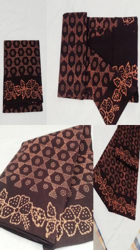 PL COTTON SAREES WITH WAX DOT PRINT DESIGNS