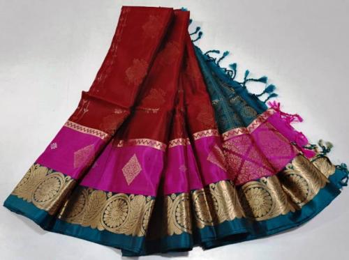 SOFT SILK SAREE WITH BLOUSE