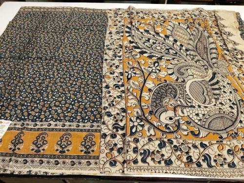KALAMKARI PRINTED COTTON SAREE