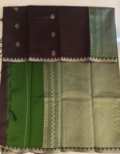 PL Salem Silk Finish Border Saree