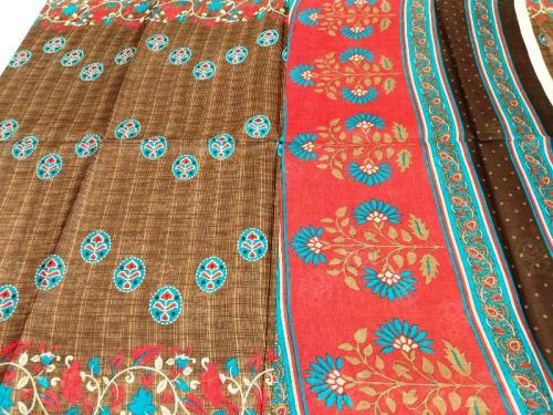 PL PRINTED SAREES WITH BLOUSE