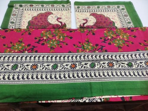 BEDSHEET JAIPUR PRINTED 90X108 2 PILLOW COVER