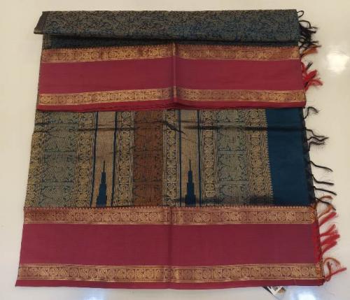 PMK 1000 BUTTA SILK COT SAREES